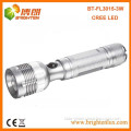 Factory Supply High Powered Aluminium Adjustable beam 3watt XPE R2 Cree Torch Flashlight led